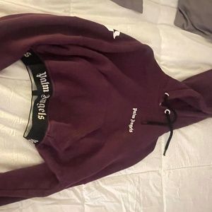 palm angels crop sweater